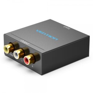 vention convertidor hdmi hembra a rca hembra y miniusb hembra color negro