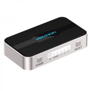 vention duplicador hdmi 1xhdmi out y 3xhdmi in conecta 3 equipos a una pantalla color gris