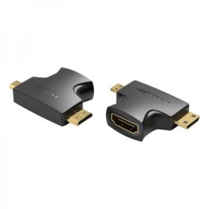 vention adaptador hdmi hembra a micro hdmi macho mini hdmi macho color negro