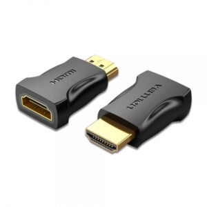 vention adaptador hdmi macho a hdmi hembra 4k color negro