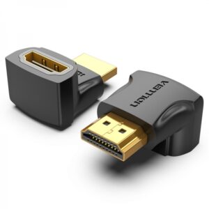 vention pack de 2 adaptadores hdmi 2.0 4k 270º hdmi macho a hdmi hembra