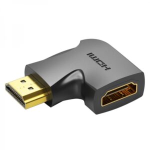 vention adaptador hdmi macho a hdmi hembra 4k 270º color negro