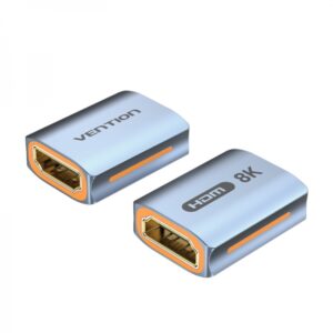 vention adaptador hdmi hembra a hdmi hembra 2.1 8k color azul