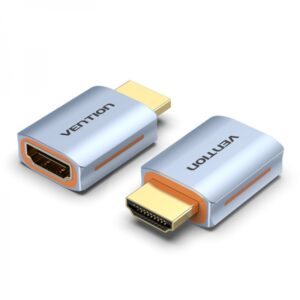 vention adaptador hdmi 2.1 macho a hdmi hembra 8k color azul