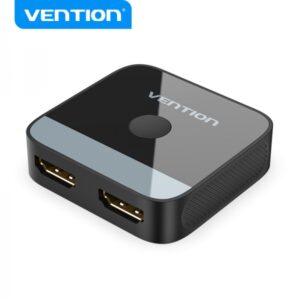 vention switch/splitter hdmi hembra a 2x hdmi hembra 4k bidireccional color negro