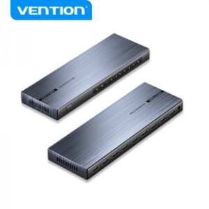 vention splitter hdmi 2.0 1x8 4k aluminio negro