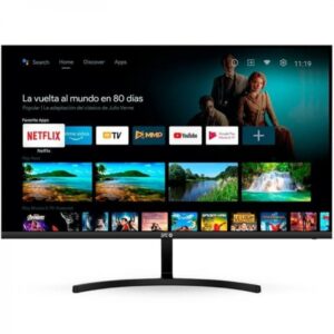 spc smart monitor 27" va fullhd 1080p wifi, bluetooth respuesta 16ms mando a distancia altavoces incorporados 16:9 usb 2.0, hdmi 1.4 vesa 100x100mm