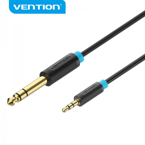 vention cable estereo jack 6.5 macho a jack 3.5 macho babbg 1m color negro