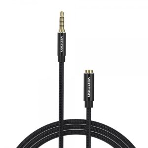 vention cable estereo jack 3.5 macho a jack 3.5 hembra 3m color negro
