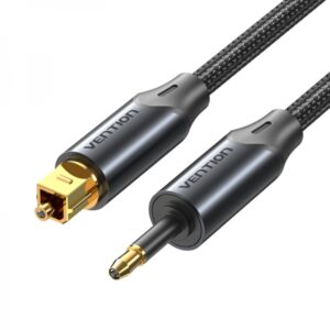 vention cable de audio de fibra optica 1m color negro