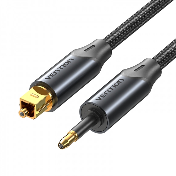 vention cable de audio de fibra optica 1m color negro