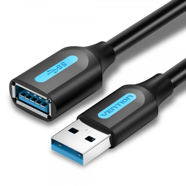 vention cable extension usb 3.0 a macho a a hembra 2m color negro