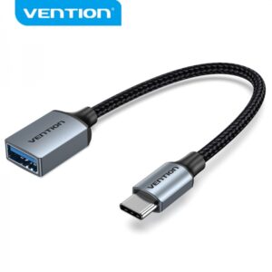 vention conversor usb c macho a usb hembra 0.15m color gris
