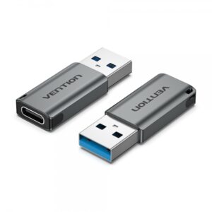 vention adaptador usb 3.0 macho a usb c hembra color gris