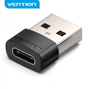 vention adaptador usb 2.0 usb c macho a usb hembra color negro