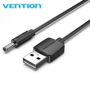 vention conversor usb macho a dc 3.5mm macho 1.5m color negro