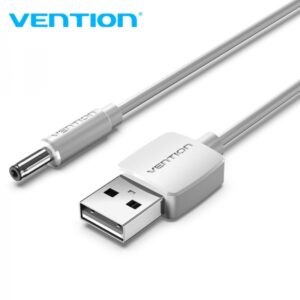 vention cable conversor usb macho a dc 3.5mm macho 1m color blanco
