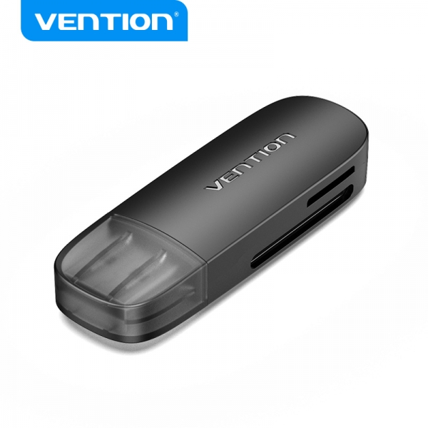 vention lector de tarjetas externo usb 2.0 color negro