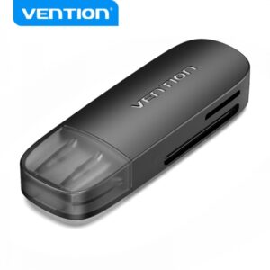 vention lector de tarjetas externo usb 3.0 color negro