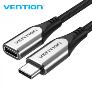 vention cable alargador usb c 3.1 macho a usb c hembra 1m color gris