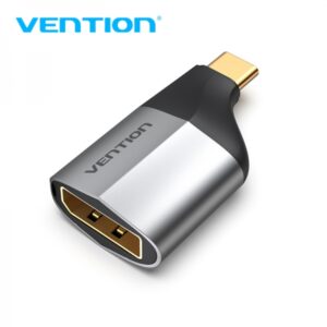 vention adaptador usb c macho a displayport hembra color gris
