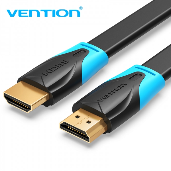 vention cable plano hdmi 2.0 macho a macho 1m color negro