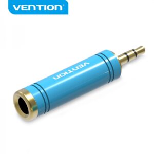 vention adaptador jack 3.5 macho a jack 6.5 hembra color azul