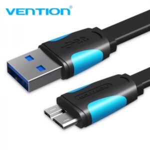 vention cable usb 3.0 macho a microusb macho 1m azul y negro