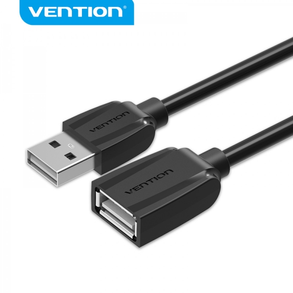vention cable alargador usb 2.0 macho a usb hembra 0.5m color negro