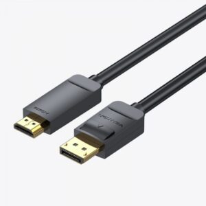 vention conversor displayport macho a hdmi macho 4k 3m color negro