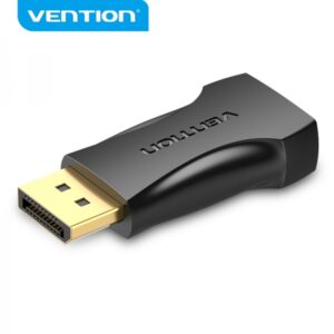 vention adaptador displayport 1.2 macho a hdmi 2.0 hembra 4k color negro