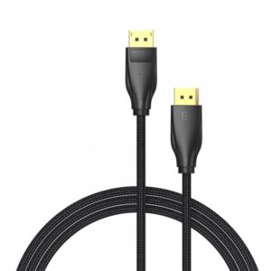 vention cable displayport 1.4 8k dp a dp algodon trenzado 2m color negro