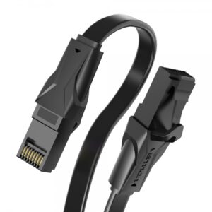 vention cable de red utp rj45 cat6 plano 0.75m color negro