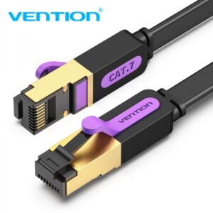 vention cable de red stp rj45 cat.7 1m color negro