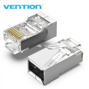 vention pack de 10 conectores de red ftp rj45 cat.6