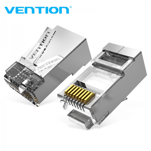 vention pack de 10 conectores de red ftp rj45 cat.6a