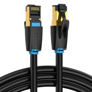 vention cable de red sftp rj45 cat.8 10m color negro