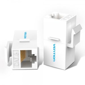 vention pack de 5 conectores de red utp rj45 cat6 color blanco