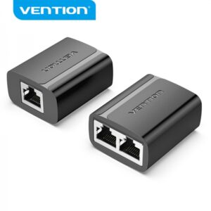 vention divisor rj45 macho a 2 hembra 100mbps 2 uds color negro
