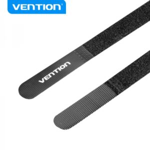 vention tira organizadora de cables 18cm color negro