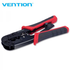 vention crimpadora metalica para rj45 color negro y rojo