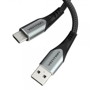 vention cable usb 2.0 macho a microusb macho 60w 480mbps 1m color gris