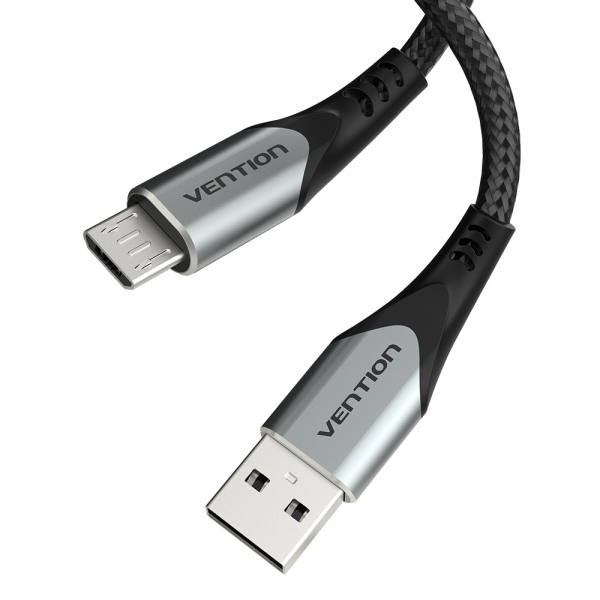 vention cable usb 2.0 macho a microusb macho 60w 480mbps 1.5m color gris