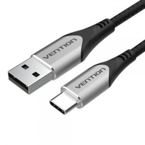 vention cable usb a macho a usb c macho 3a 60w 480mbps 0.5m color gris