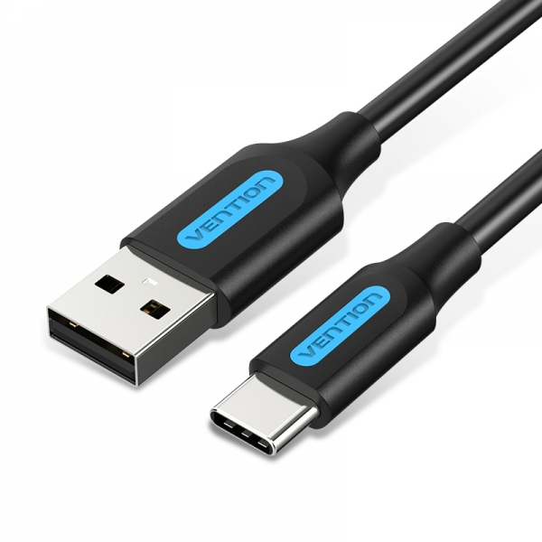 vention cable usb a macho a usb c macho 3a 60w 480mbps 0.25m color negro