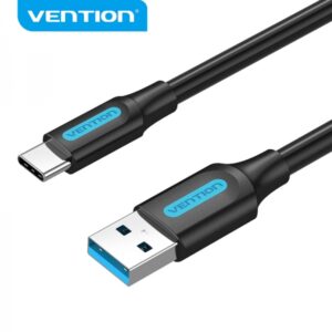 vention cable usb a 3.0 macho a usb c macho 3a 60w 5gbps 1.5m color negro