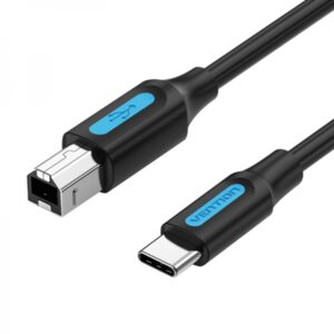 vention cable impresora usb c 2.0 a b 2m 2a color negro