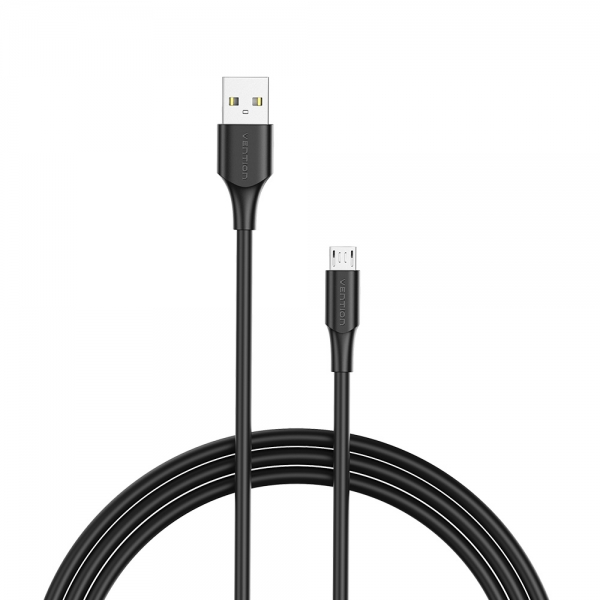 vention cable usb 2.0 macho a microusb macho 1m 3a 60w 480mbps color negro