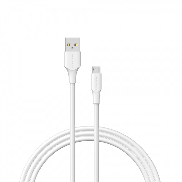 vention cable usb 2.0 macho a microusb macho 3m 3a 60w 480mbps color blanco