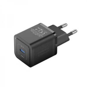 vention cargador de pared gan usb c 20w carga rapida eu color negro